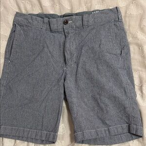 J. Crew Men's Blue Gray  Flat Front Shorts